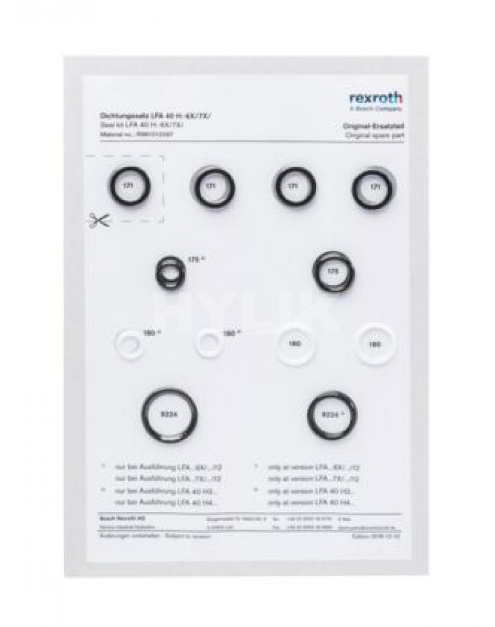R961000475 SEAL KIT LC25A/B/DB/DR.-7X/V