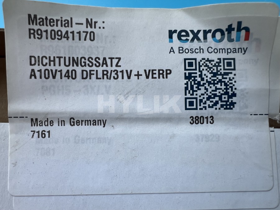 R910941170 DICHTUNGSSATZ A10V140 DFLR/31V+VERP